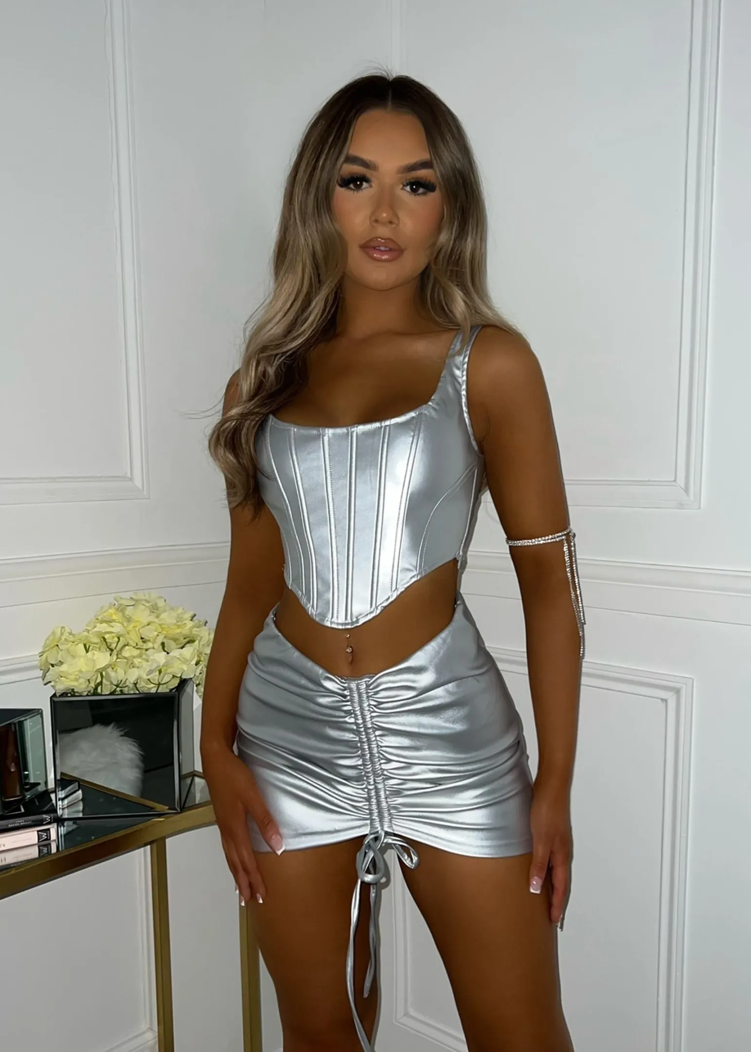 after_hours__silver_pu_two_piece_0.webp Store After Hours - Silver Pu Two Piece Women Co-Ords