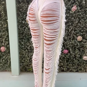 Best Andrina Fringe Trousers - Cream Women Bottoms
