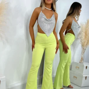 Fashion Bobbi Tailored Flared Trousers Women Bottoms