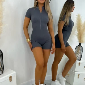 Best Chilled Vibes Only Romper - Grey Women Rompers & Jumpsuits