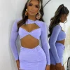 Fashion Cut Loose Two Piece - Lilac Women Co-Ords