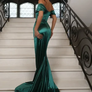 Best Sale Heidi Off Shoulder Corset Gown - Emerald Green Women Occasion Wear