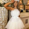 New Here For The Frill Dress - White Women Dresses