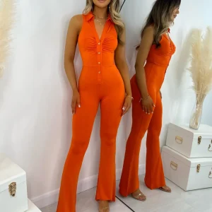 Online Here We Go Again Jumpsuit - Orange Women Rompers & Jumpsuits