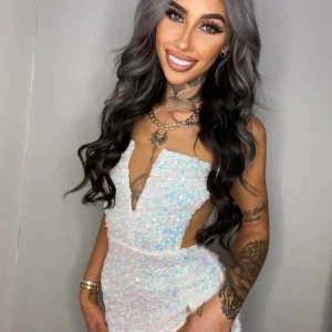 Sale Mermaid Dream Iridescent Sequin - White Women Dresses