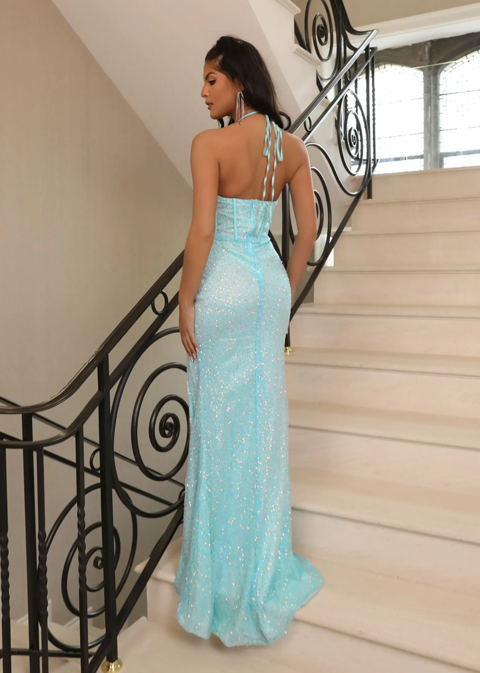 missy_sequin_gown__turquoise_1-1.webp New Missy Sequin Gown - Turquoise Women Occasion Wear
