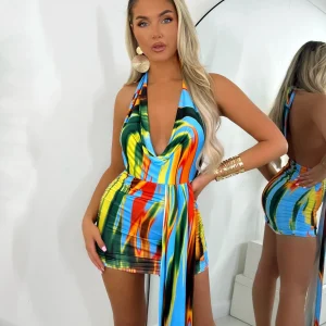 Flash Sale New Vibe Mini Dress - Multi Women Dresses