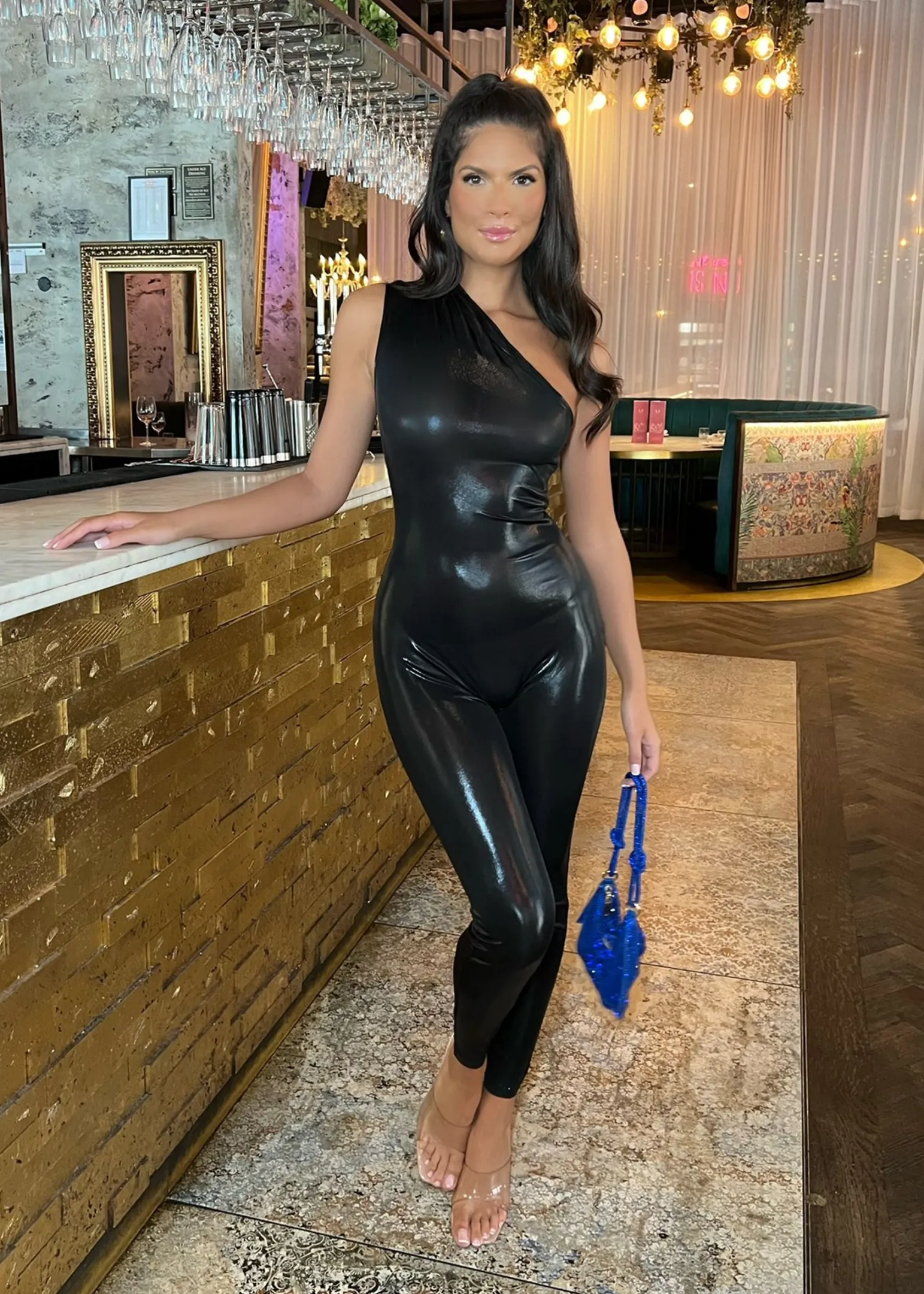power_hour_metallic_one_shoulder_jumpsuit__black_7.webp New Power Hour Metallic One Shoulder Jumpsuit - Black Women Rompers & Jumpsuits