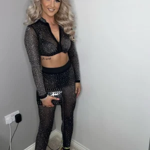 Online Simone Diamante Top - Black Women Co-Ords