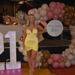 Store Steal The Show Diamante Ruched Mini Dress - Yellow Women Dresses
