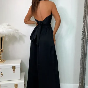 Flash Sale Turn Up The Heat Satin Two Piece - Black Women Co-Ords